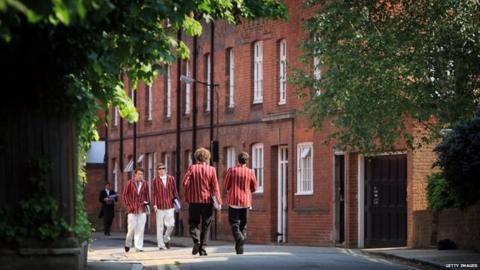 Eton College students