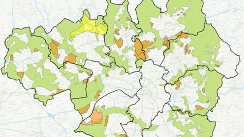 Allocations and current green belt