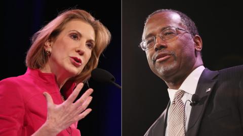 Carly Fiorina and Ben Carson