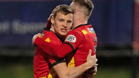 Partick Thistle celebrate