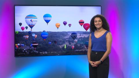 Nina on the Newsround set