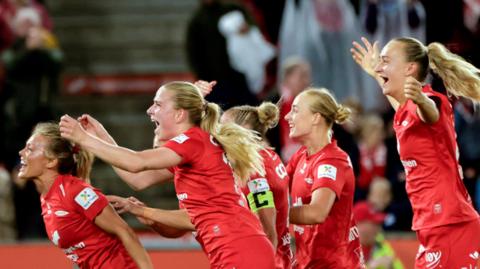 Brann celebrate