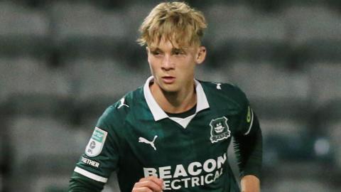 Seb Campbell in action for Plymouth Argyle