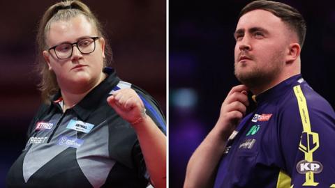 Beau Greaves and Luke Littler