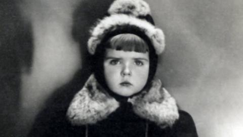 Vaira aged 5 in Riga, Latvia, in 1942