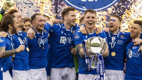 St Johnstone celebrate