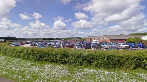 Car park near Bishop's Lydeard station