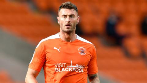 Blackpool striker Gary Madine