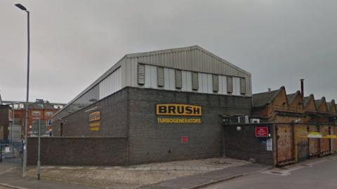 The Brush factory on Nottingham Road, Loughborough