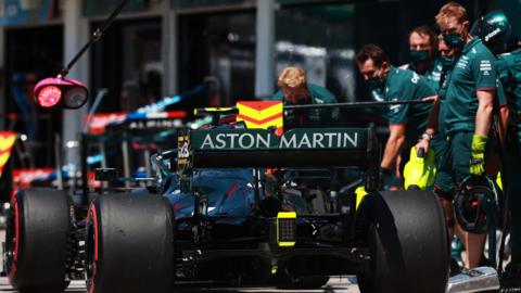 Vettel and the Aston Martin team