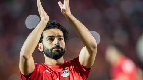 Mohamed Salah during the 2019 Africa Cup of Nations