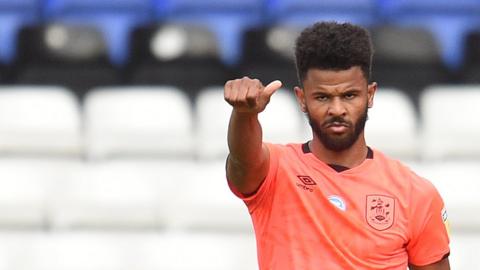 Fraizer Campbell in action for Huddersfield