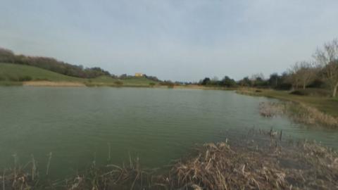 Duchess pond in Stoke Park