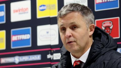 Paul Rowley told BBC Radio Manchester that Salford Red Devils' defeat by St Helens on Sunday was "decided by the officiating"