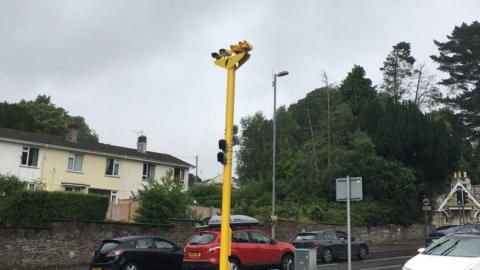 Speed camera on Tregolls Road, Truro