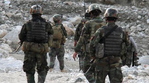 Afghan commandos forces take part in an operations against the Taliban, IS and other insurgent groups in Achin district of Nangarhar province