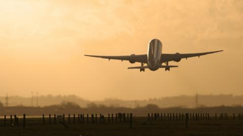 Plane taking off