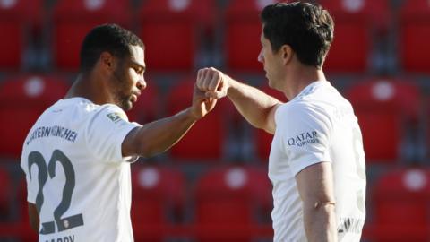 Serge Gnabry and Robert Lewandowski