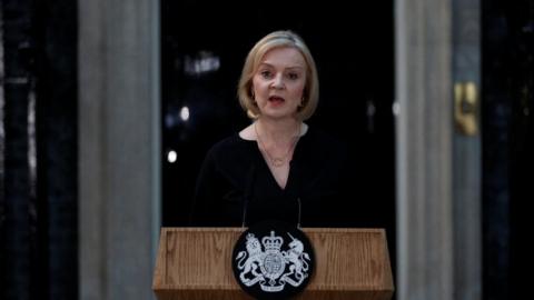 Prime Minister Liz Truss in Downing Street