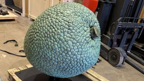 Breadfruit sculpture