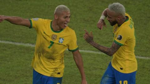 Richarlison and Neymar