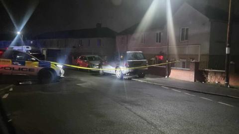 Police outside house in Thurnscoe