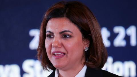 Libyan Foreign Minister Najla El-Mangoush