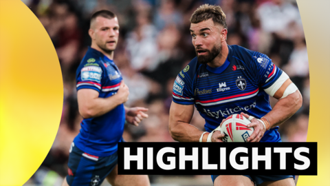 Wakefield's Mike McMeeken in action during his side's victory at Hull FC