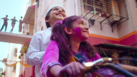 Surf Excel's Holi-themed washing powder advert, India, 2019