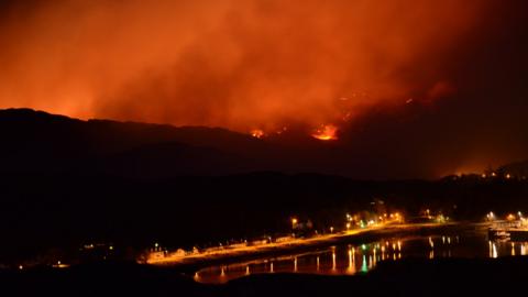 Wildfire in Sutherland