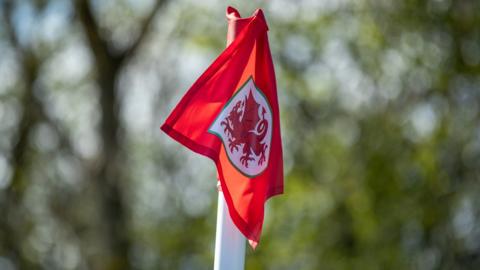 A Football Association of Wales flag