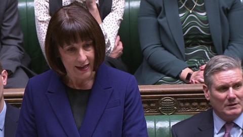 Rachel Reeves speaking in the House of Commons