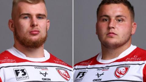 Gloucester prop forwards Alex Seville and Ciaran Knight