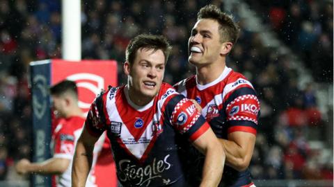 Sydney Roosters celebrate