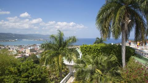 View from Richmond Hill, Montego Bay, Saint James, Jamaica.