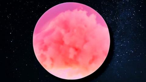 Illustration of a fluffy planet