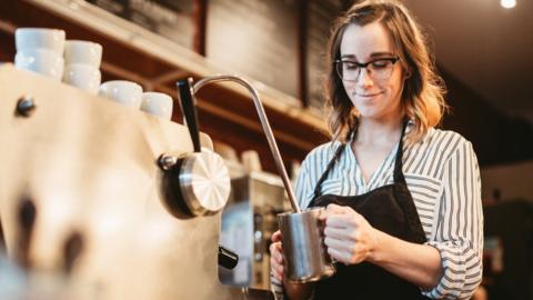 Female barista