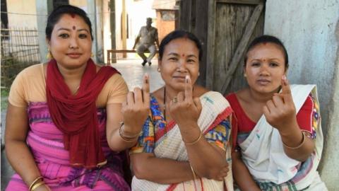 Voters in Assam