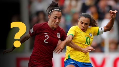 Lucy Bronze and Marta