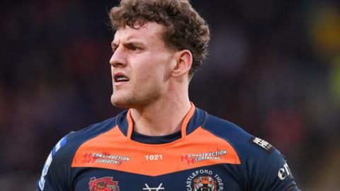 Castleford Tigers back-rower George Lawler in action