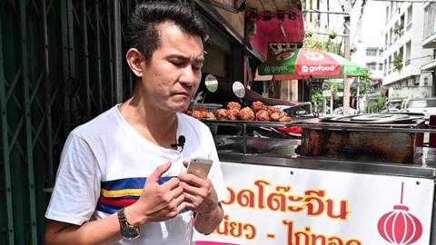 Street food hawker in Bangkok