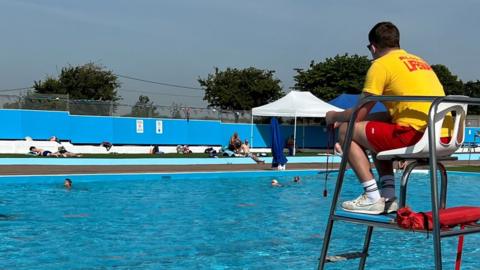 Lifeguard at Brightlingsea Lido