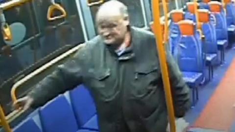 Man on bus