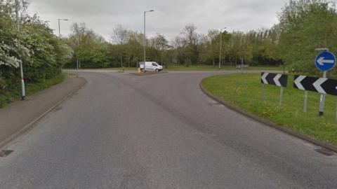 Roundabout on Northern Way in Daventry