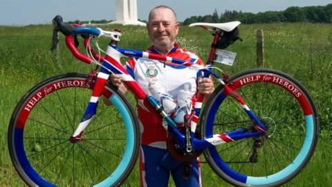 Steve Craddock with his road bike