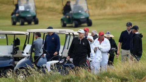 Donald Trump at Turnberry