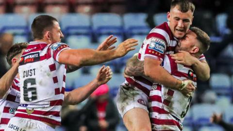 Wigan celebrate