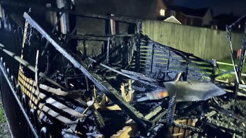 The damage caused after a fire at Fairfield Day Nursery