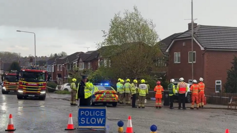 Car crash in Leicester