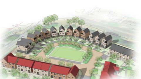 The proposed new homes